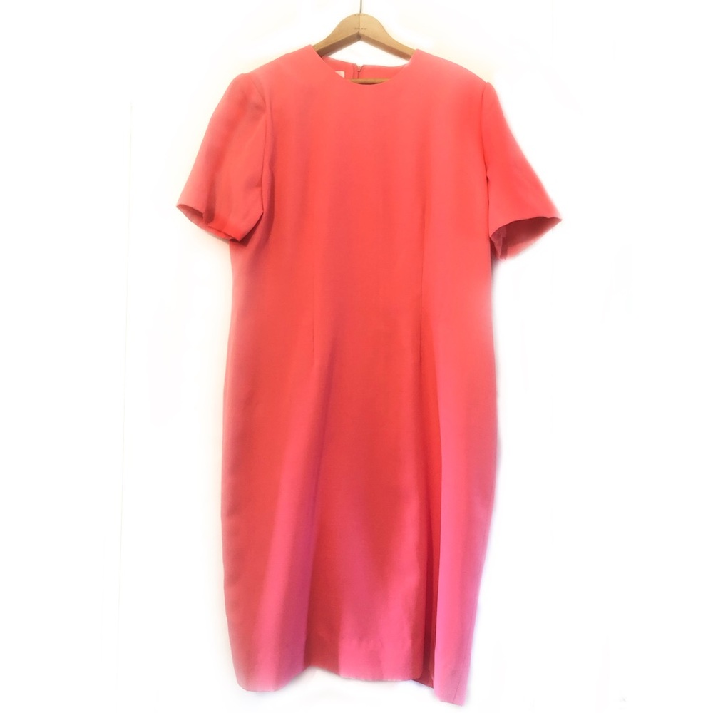Vintage Henry Lee Petite Neon Dress Workwear Pink